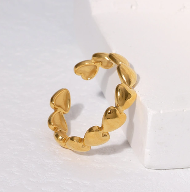 ADORA HEART SHAPE ADJUSTABLE RING