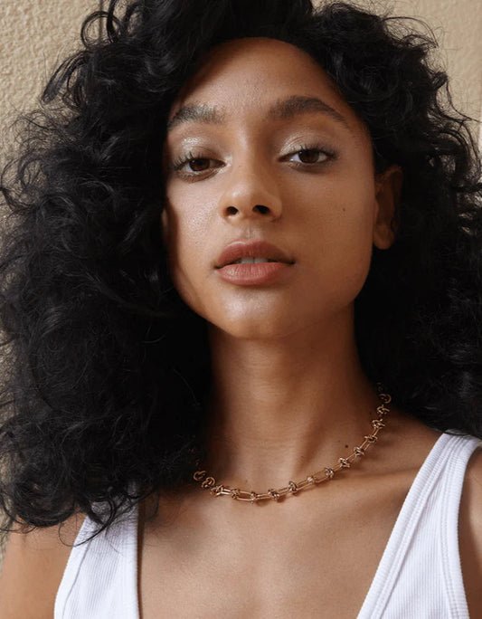 LILI KNOTTED CHAIN LINK NECKLACE