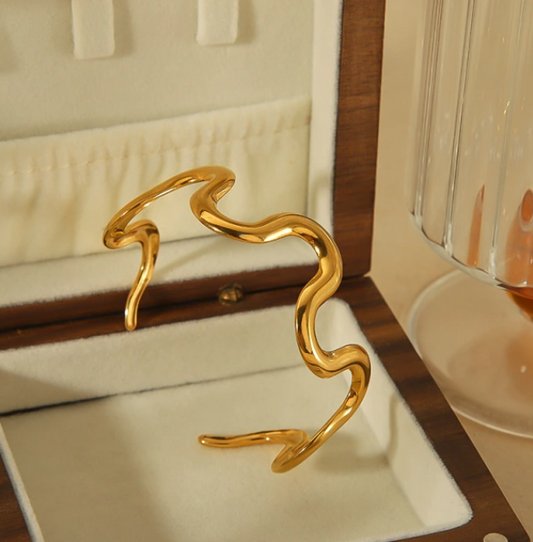 NALU SEA WAVE OPEN BANGLE