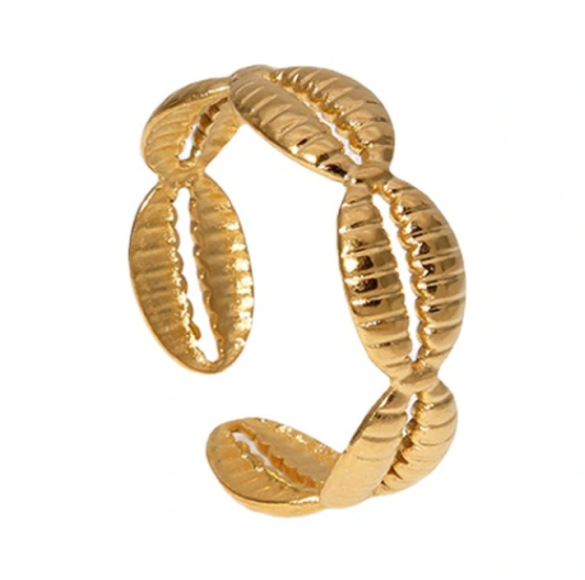 OCEANE SHELL ADJUSTABLE RING
