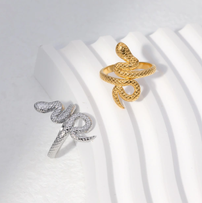 INES SNAKE WRAP ADJUSTABLE RING