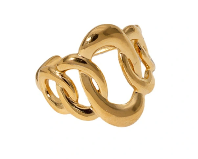 LIZA CIRCLE CHAIN ADJUSTABLE RING