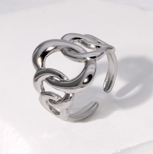 LIZA CIRCLE CHAIN ADJUSTABLE RING