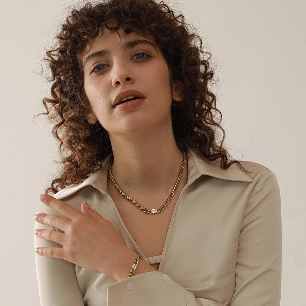 MIRA CUBAN LINK CHAIN NECKLACE