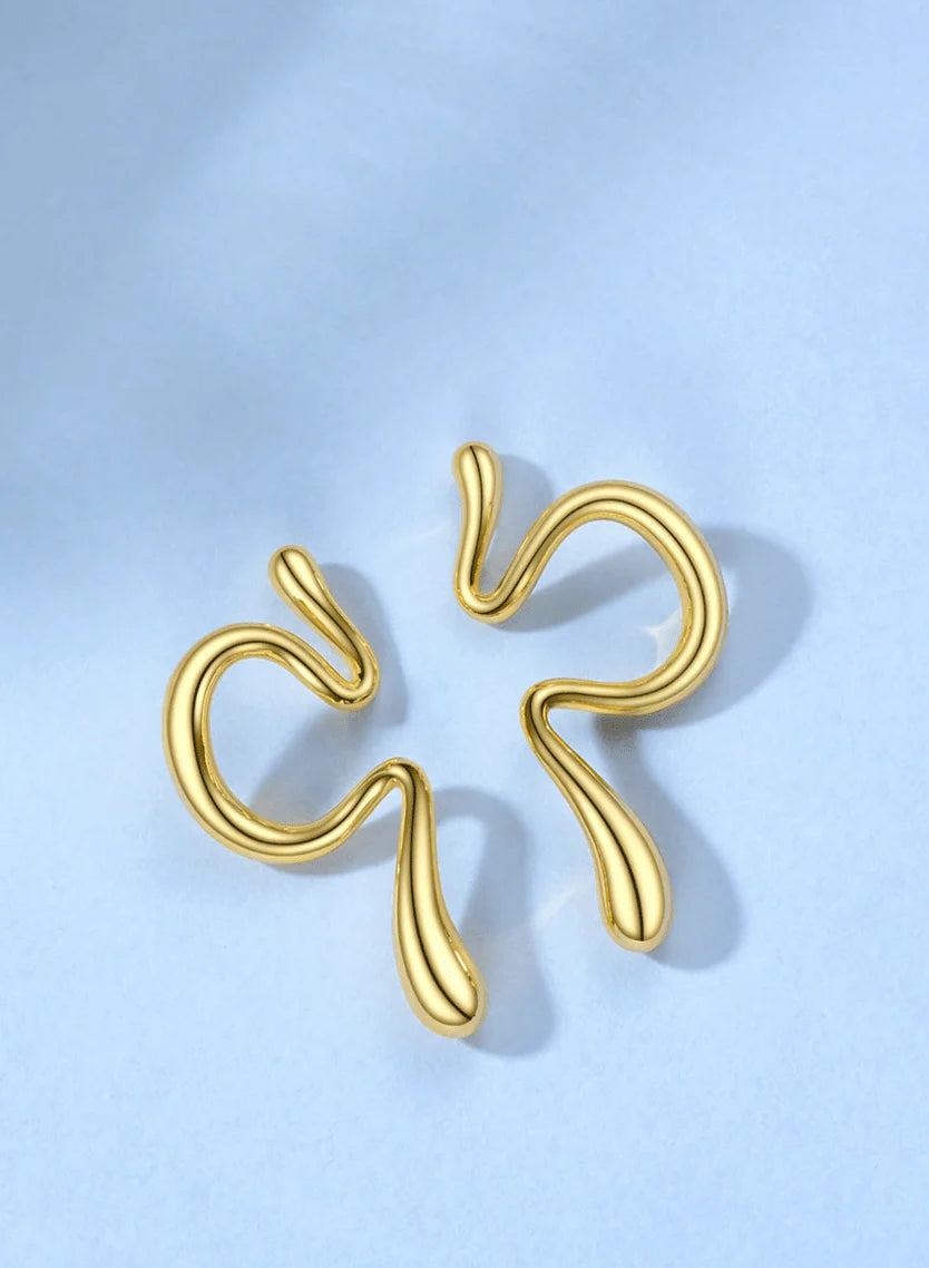 SERENA S-SHAPE CUFF NON-PERCING EARRINGS