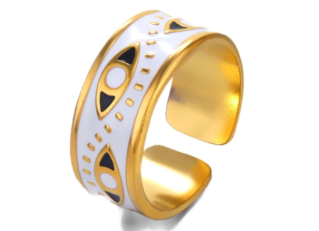 NOCTIS EVIL EYE ADJUSTABLE RING