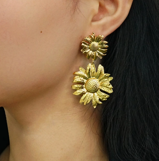 LIVIA SUNFLOWER EARRINGS