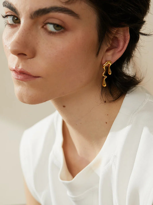 LIQUID WATER DROP EARRINGS