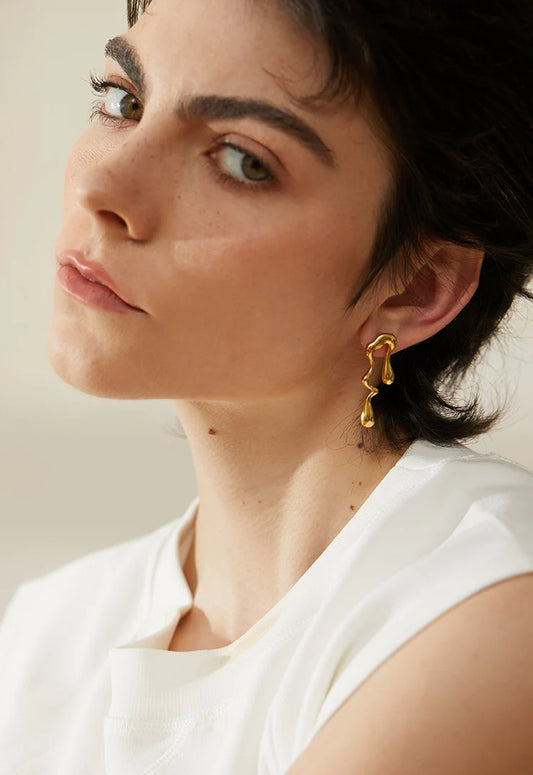 LIQUID WATER DROP EARRINGS