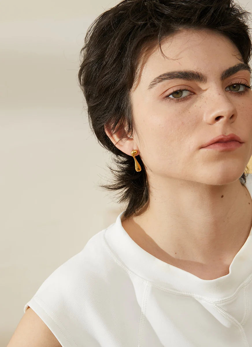 LIQUID WATER DROP EARRINGS