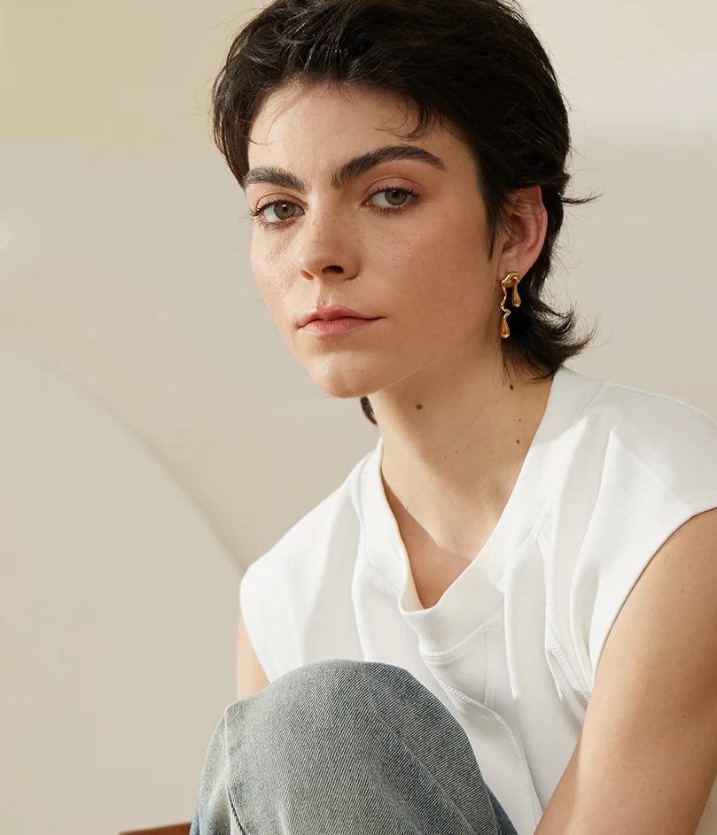 LIQUID WATER DROP EARRINGS