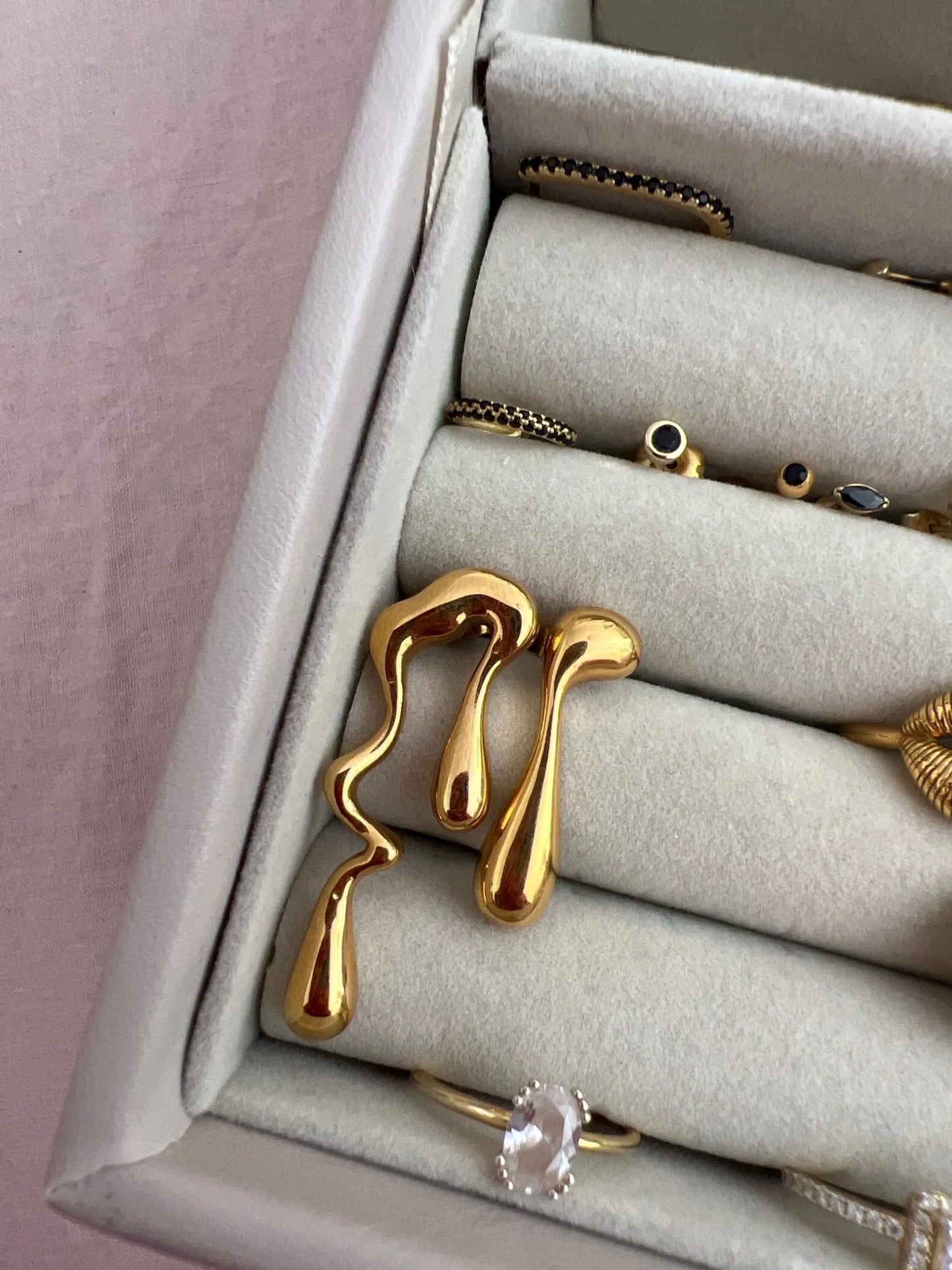 LIQUID WATER DROP EARRINGS