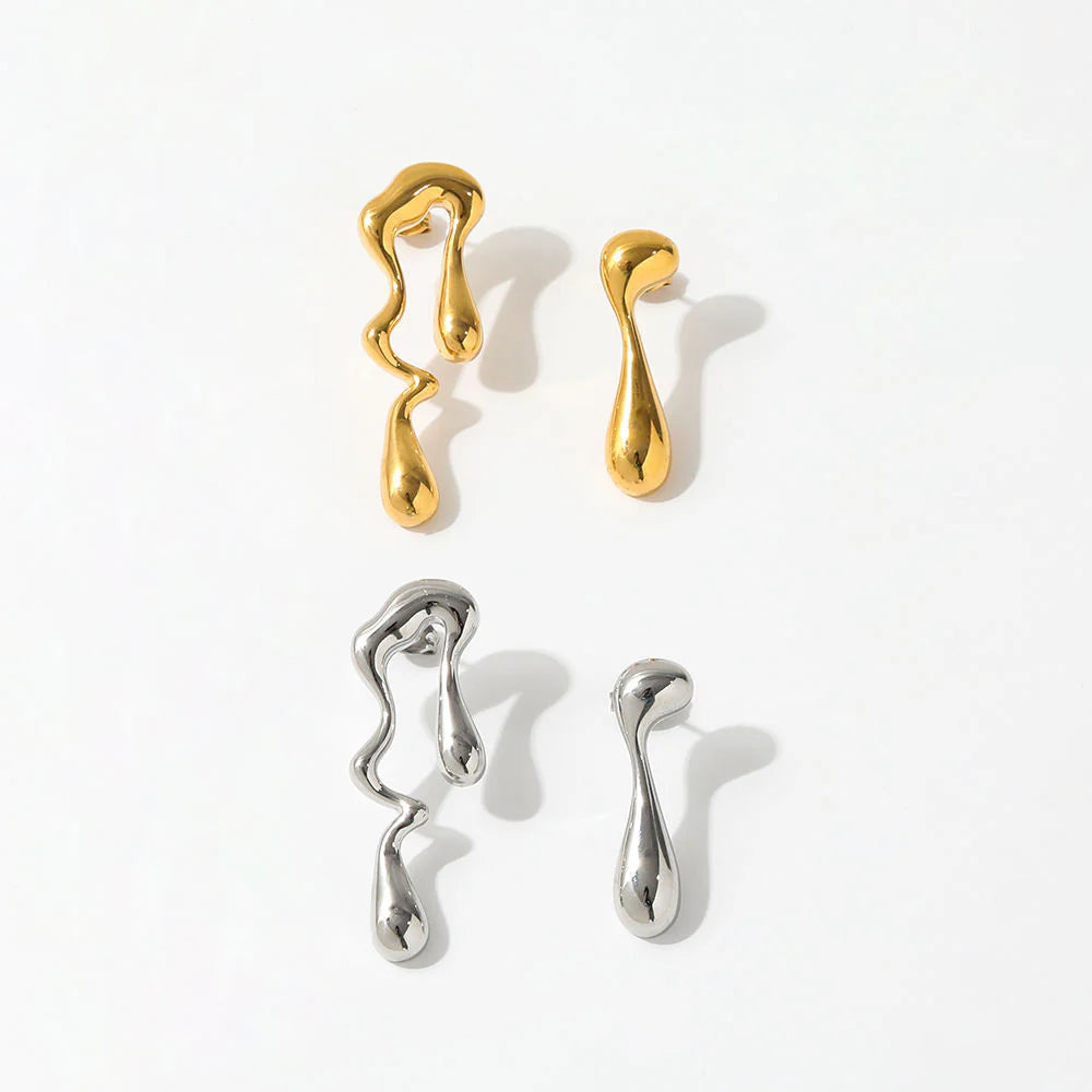 LIQUID WATER DROP EARRINGS