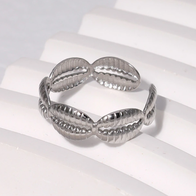 OCEANE SHELL ADJUSTABLE RING