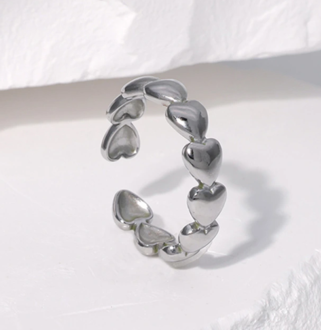 ADORA HEART SHAPE ADJUSTABLE RING