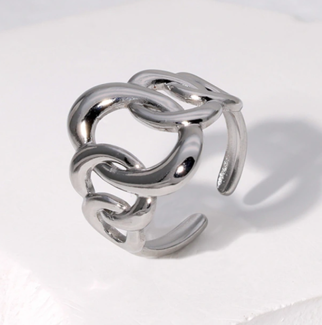 LIZA CIRCLE CHAIN ADJUSTABLE RING