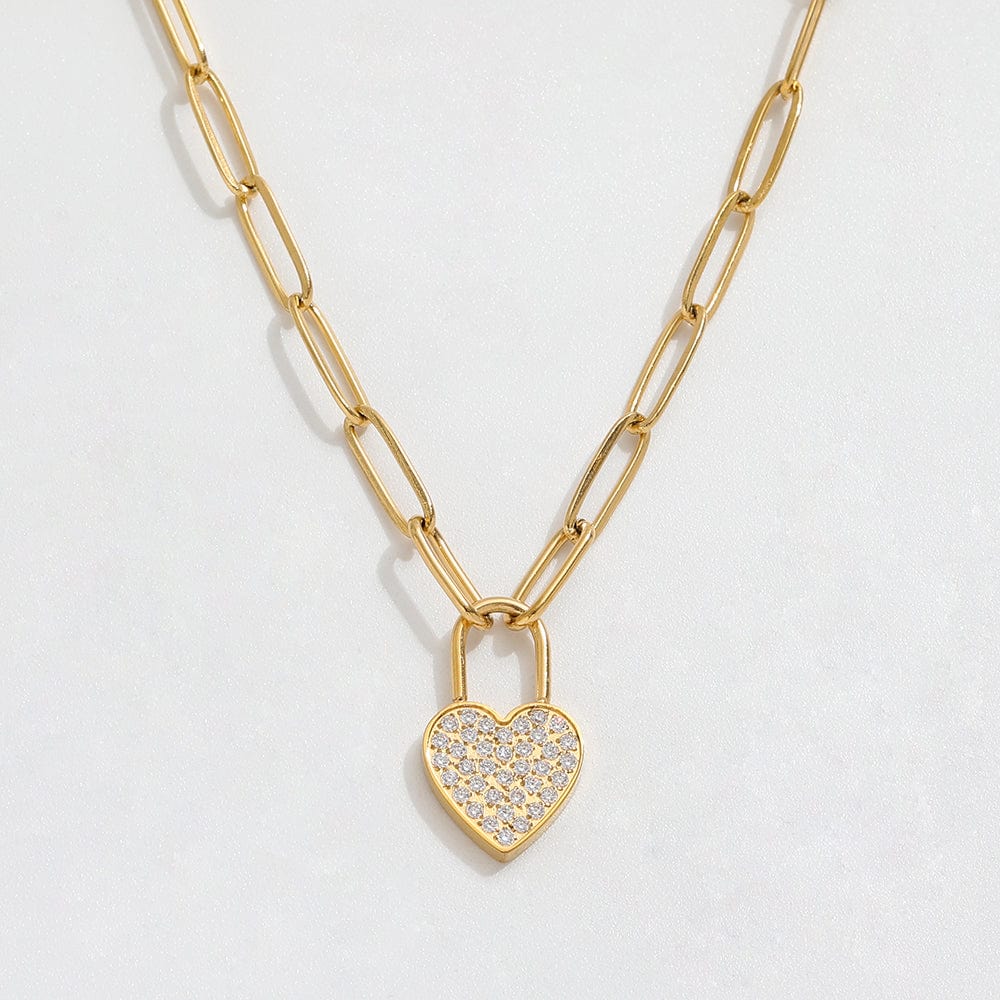 AMORE HEART KEY NECKLACE