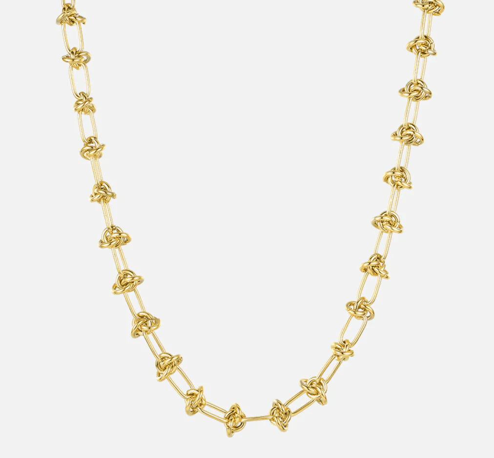 LILI KNOTTED CHAIN LINK NECKLACE