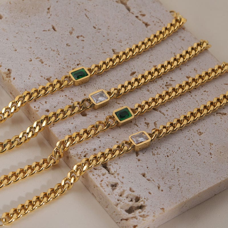 MIRA CUBAN LINK CHAIN BRACELET