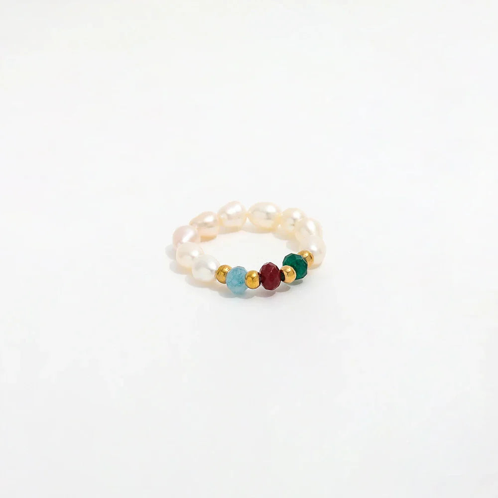 VENUS BEADED PEARL RING