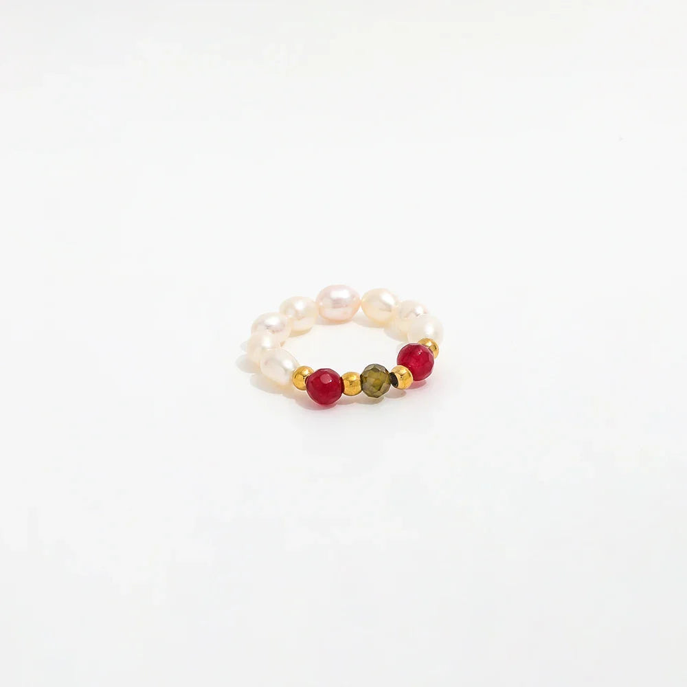 VENUS BEADED PEARL RING