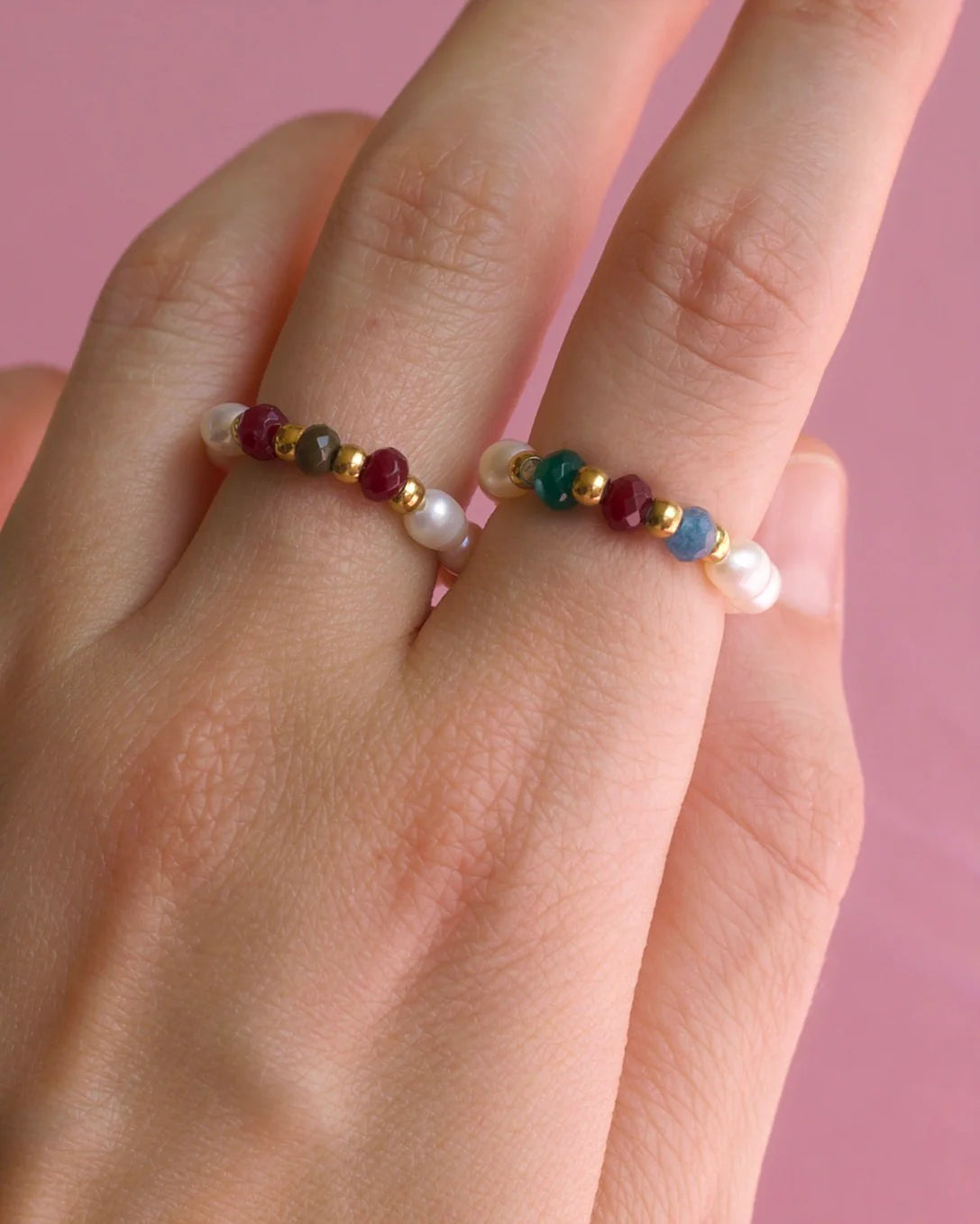 VENUS BEADED PEARL RING