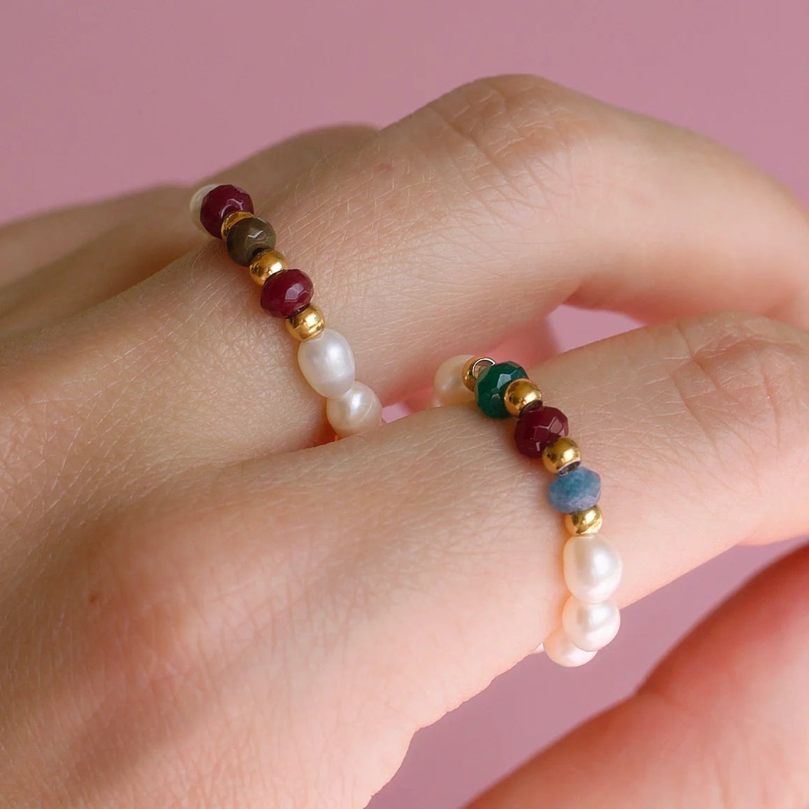VENUS BEADED PEARL RING