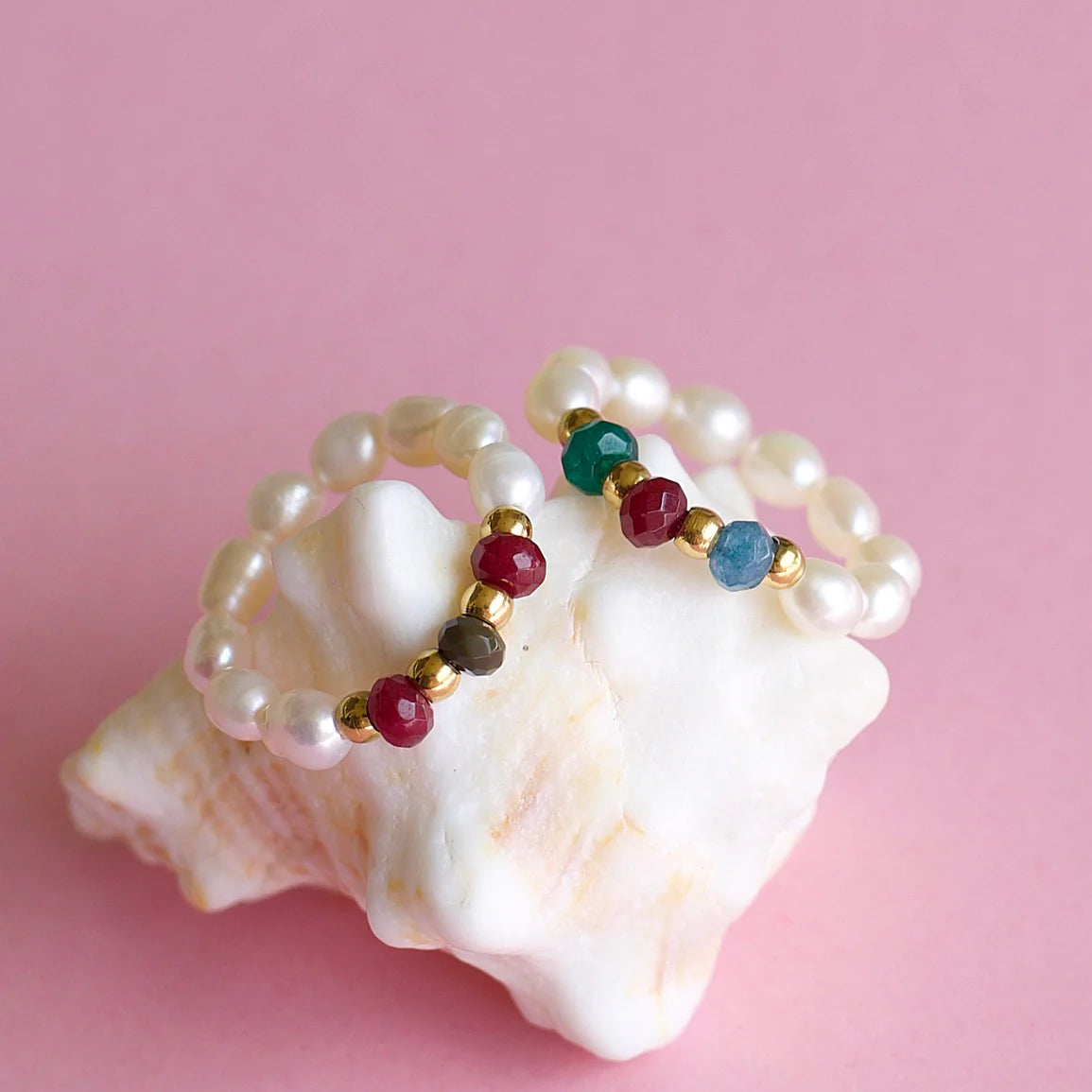 VENUS BEADED PEARL RING