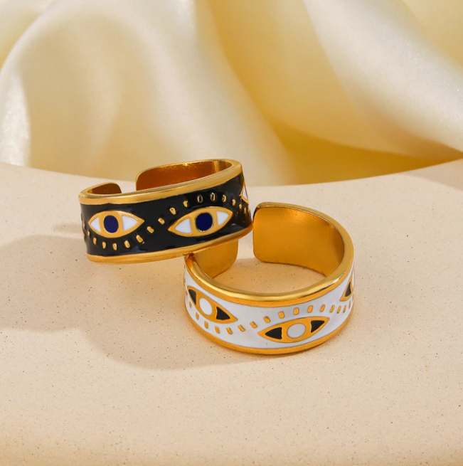 NOCTIS EVIL EYE ADJUSTABLE RING